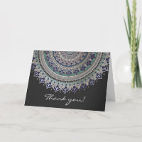 Elegant Mandala Vielen Dank Karten