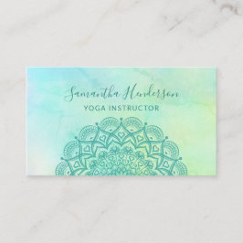 Elegant Mandla Blume Yoga Visitenkarte