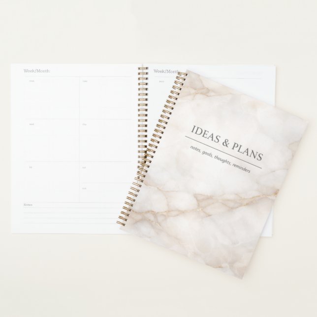 Elegant Marble Notebook for Notes and Journaling (Devant avec enveloppe)