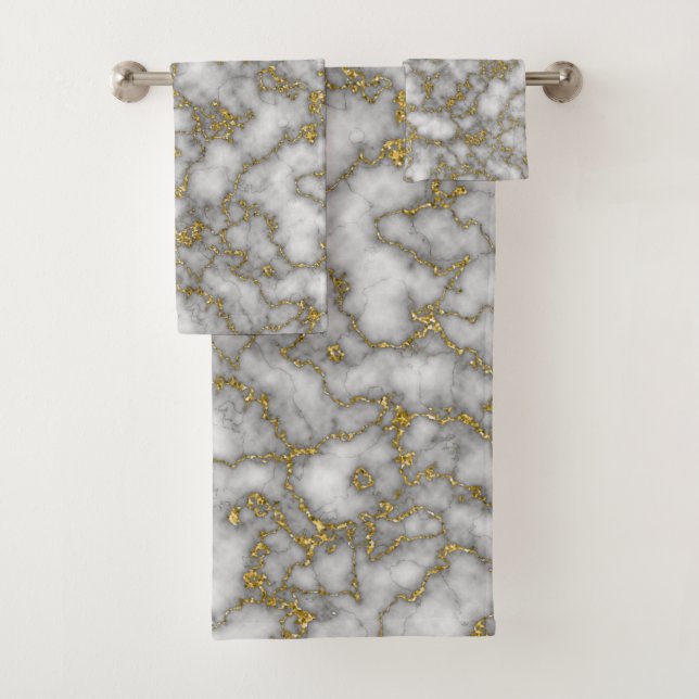 Elégant marbre blanc or (En situation)