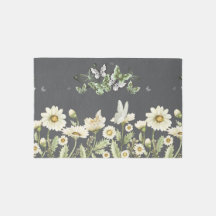 Élégant marguerite florale tapis