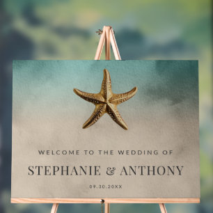 Elégant Mariage à thème de plage de Starfish Gold
