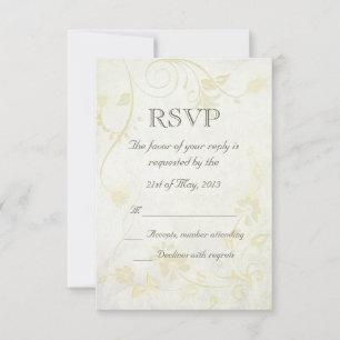 Elégant mariage blanc antique Vintage RSVP