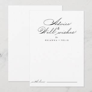 Elégant Mariage Bonne Voix Carte Conseil