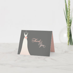 Élégant Mariage chic Gown Merci de Fête des mariée