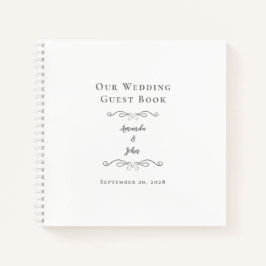 Élégant Mariage Classique Grey Budget Livre d'invi