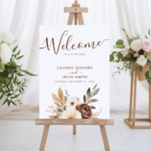 Elégant Mariage d'aquarelle d'automne