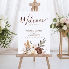 Elégant Mariage d'aquarelle d'automne
