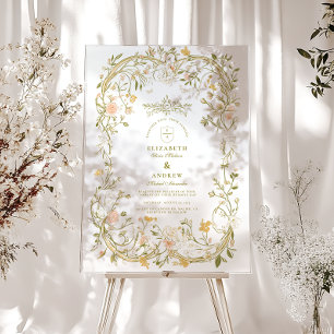 Élégant Mariage de cadre de verdure et de fleurs