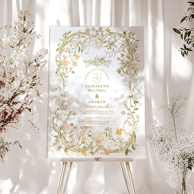 Élégant Mariage de cadre de verdure et de fleurs (Créateur téléchargé)