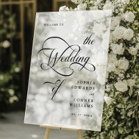 Élégant Mariage de calligraphie Classy Welcome Fro