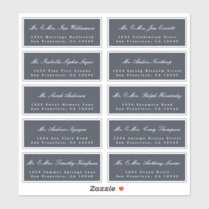 Élégant Mariage de calligraphie Étiquettes de adre