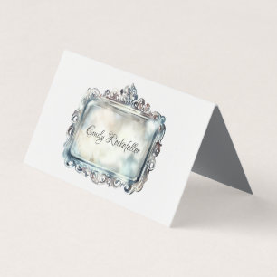 Élégant Mariage de carte de nom de plateau en arge