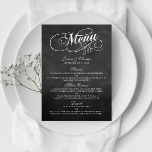 Élégant Mariage de tableau de bord Modèles de menu