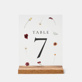 Élégant Mariage Fleur sauvage d'automne Numéro de 