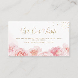 Elégant mariage floral roux site web Insérer carte
