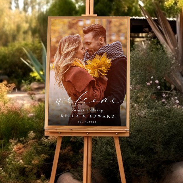 Elégant Mariage photo Affiche de bienvenue (Créateur téléchargé)