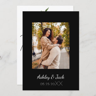 Elégant Mariage photo Merci Invitation