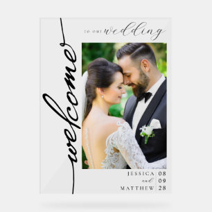 Elégant Mariage photo moderne Bienvenue