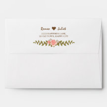 Élégant Mariage rose rose 5x7