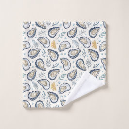 Elegant Marine Oysters Badhandtuch Set