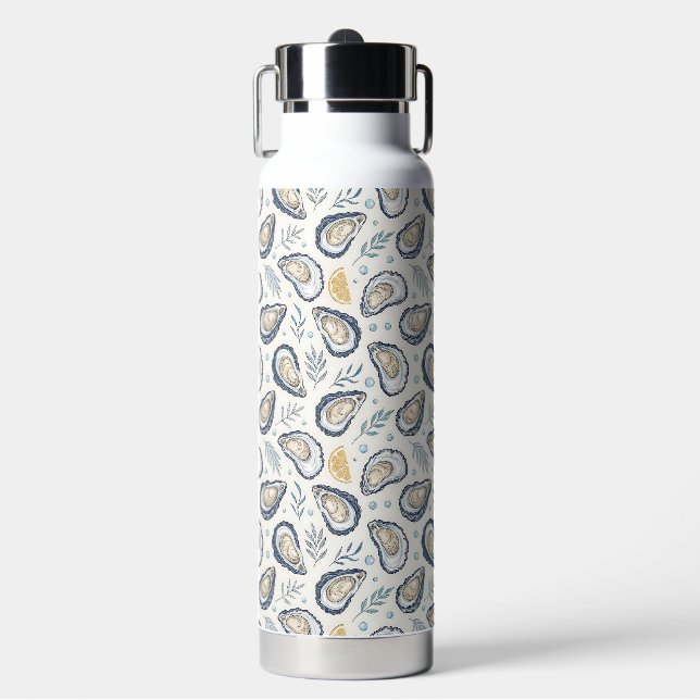 Elegant Marine Oysters Trinkflasche (Vorderseite)