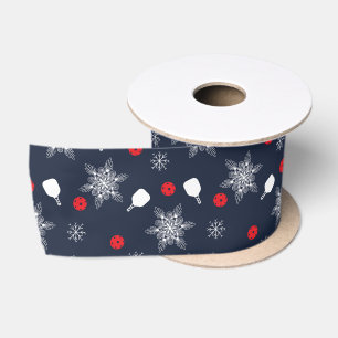 Elegant marineblau 💙 pickleball Weihnachten Satinband