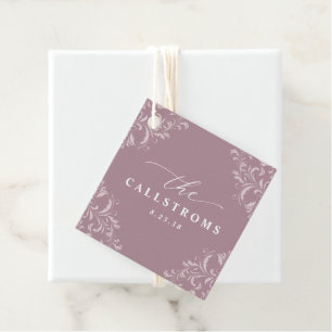 Elegant Mauve Dusty Rose Wedding Classy Gefallen T Geschenkanhänger