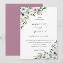 Elegant Mauve Floral Wedding