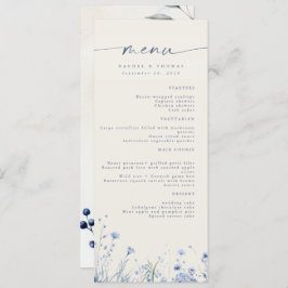 Elégant Menu De Réception De Mariage