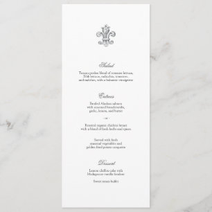 Élégant menu Fleur de Lis 2