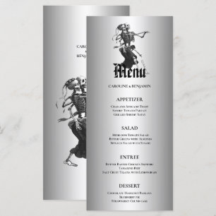 Élégant menu Mariage Halloween