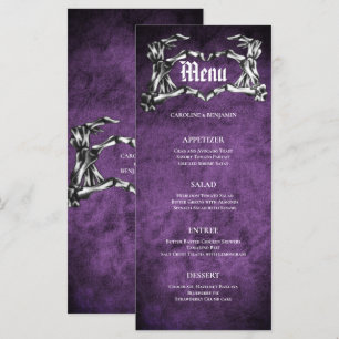 Élégant menu Mariage Halloween