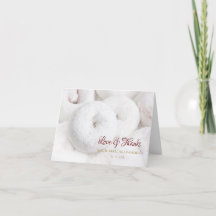 Elégant Merci de mariage Ethereal White Doughnut