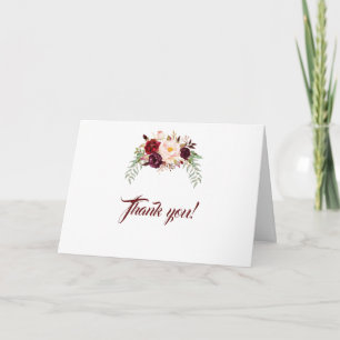 Elégant Merci Mariage floral de la Bourgogne de Ma