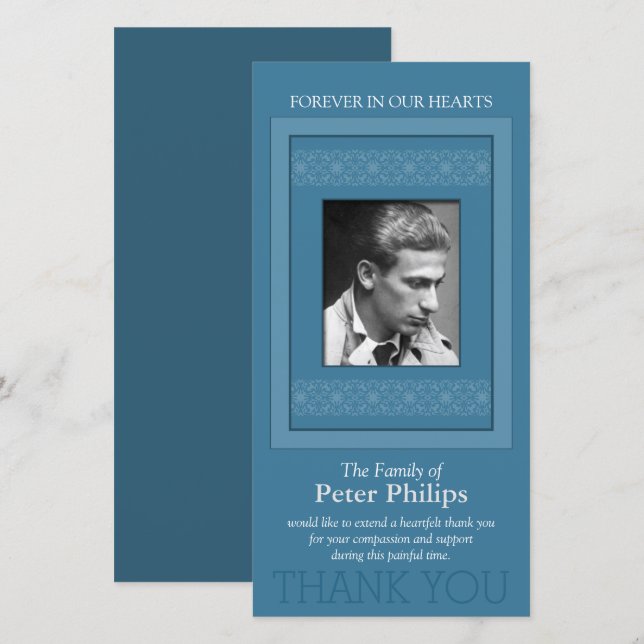 Élégant Merci Modèle photo 3 (Devant / Derrière)