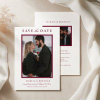 Elegant Merlot Red Wedding Foto