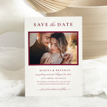 Elegant Merlot Red Wedding Foto
