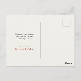Elegant Merry Christmas Greeting Card Postkarte