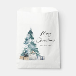 Elegant Merry Christmas Party Paper Geschenktütchen