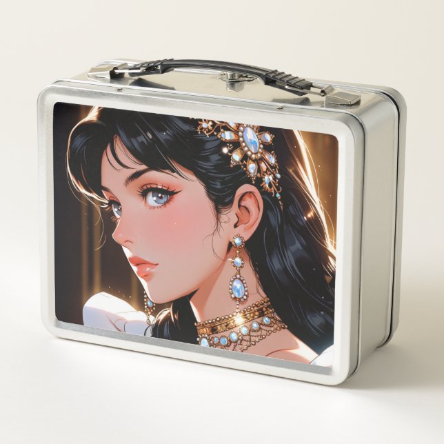 Elegant Metal Lunchbox (Rückseite)
