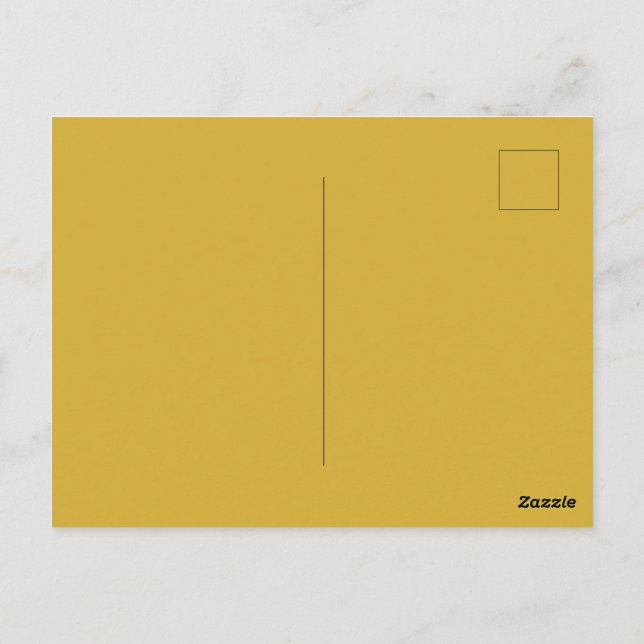 Elegant Metallic Gold Postcard for Special Occasio Postkarte (Rückseite)