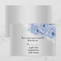 Elegant Metallic Silver Floral Lilac Bouquet UAWG