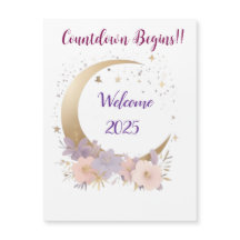 Elégant & mignon Nouvel An 2025 Party Invitation C