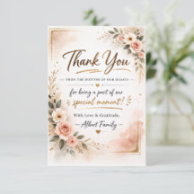 Elegant Minimal Abstract Greeting Card Template 