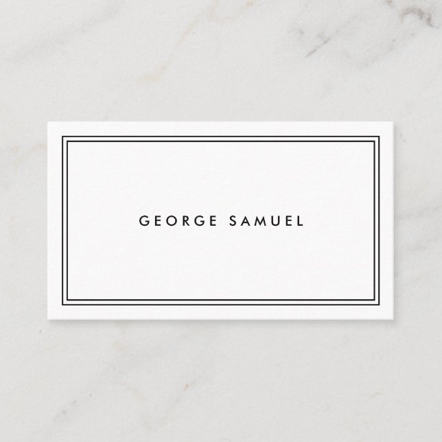 Elegant Minimal Business Branding Visitenkarte (Vorderseite)