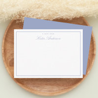 Elegant Minimal klassische Script Pastel blau