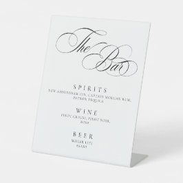 Elegant Minimal The Bar Sign modern  Sockelschild