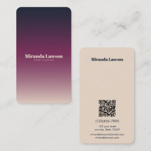 Elegant minimal visitenkarte