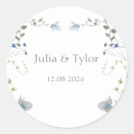 Elegant Minimal Wedding Sticker